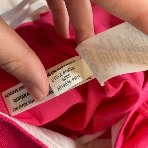 J Crew Skirt Womens 2 Barbie Pink Linen Blend Button Up Removable Belt Pockets - Picture 11 of 13